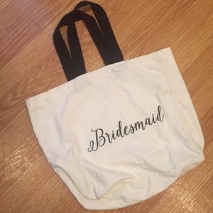 Large bridesmaid tote bag